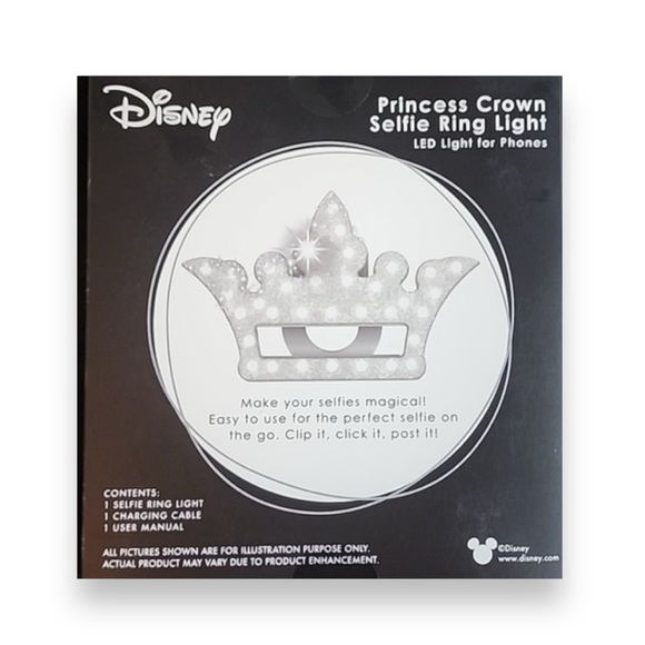 New Disney Princess Crown Selfie Ring
Light LED Light for Phones - Picture 2 of 2